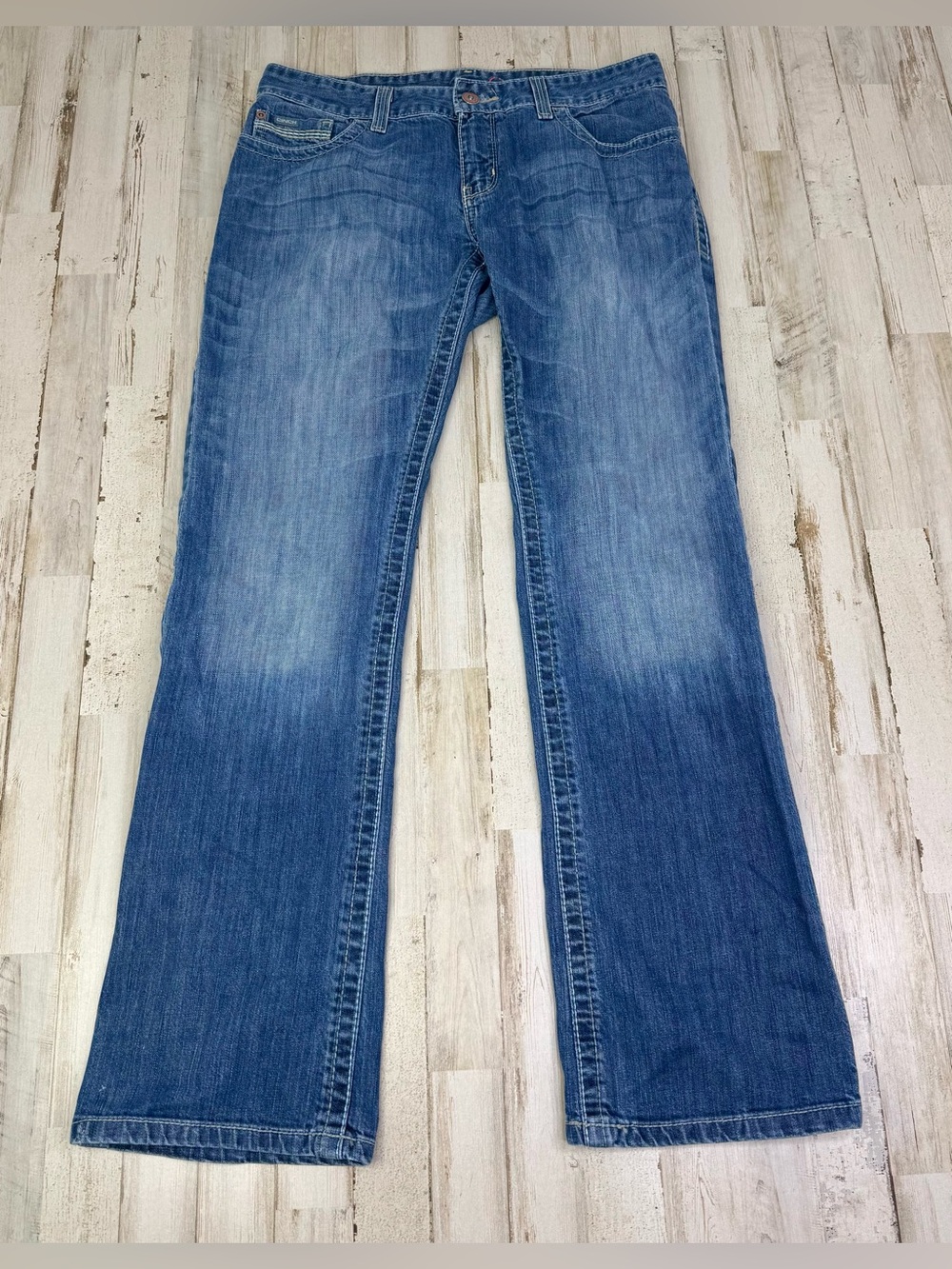 Cinch Ada Blue Denim Women’s Jeans Size 29/7 (32x32) Straight Leg Mid Rise